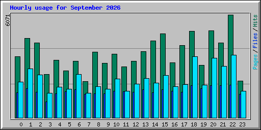 Hourly usage for September 2026
